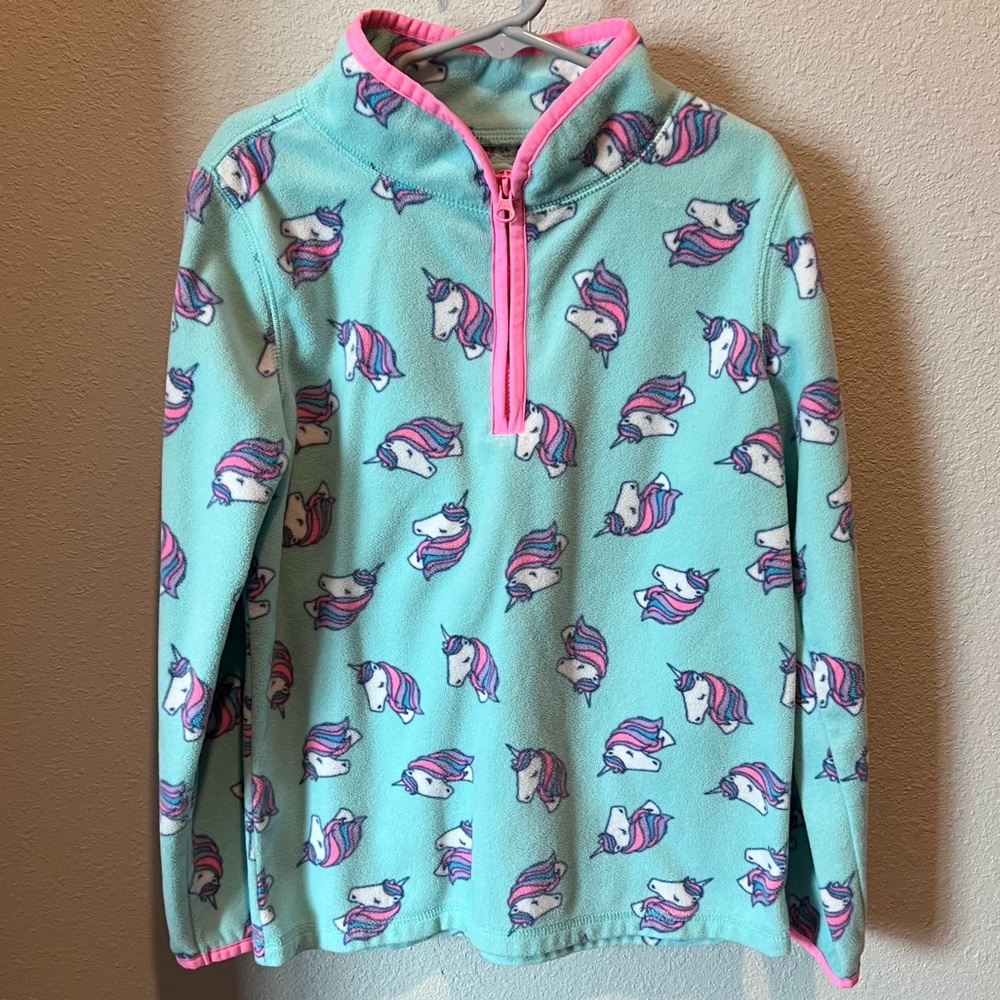 OshKosh size 8 pullover 1/4 zip fleece